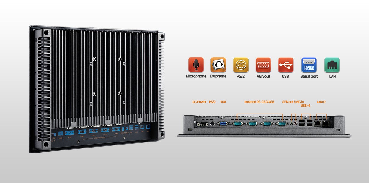 1024&times;768 LCD display Industrial Panel PC